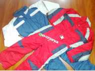 Second hand ski pants and jackets